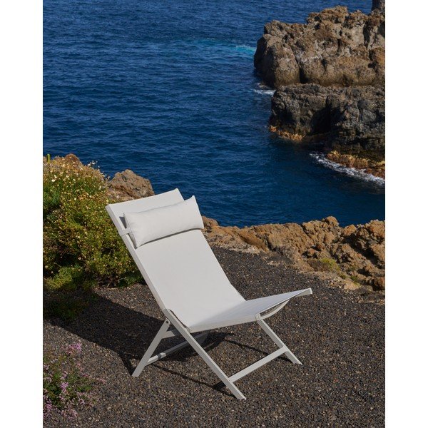 Bijela metalna vrtna fotelja Canutells – Kave Home-image-1