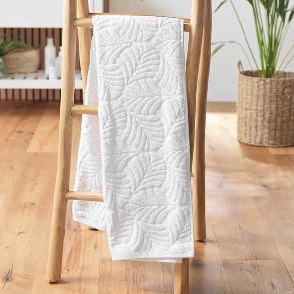 Bijeli pamučni ručnik od frotira 70x130 cm Madeira – douceur d'intérieur-image-1