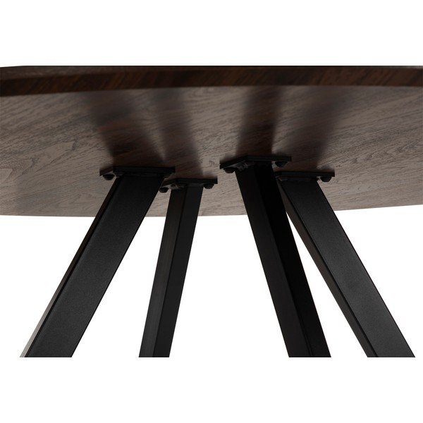 Okrugao blagovaonski stol u dekoru oraha ø 120 cm Rivo – Bonami Essentials-image-4