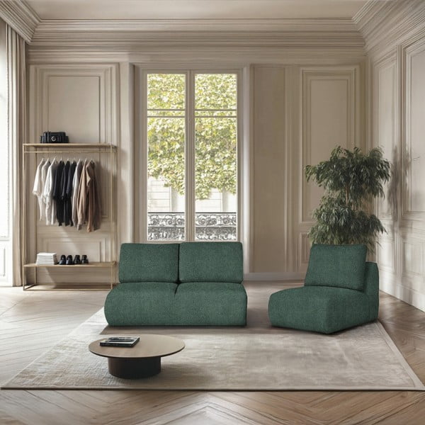 Zelena sofa od bouclé tkanine 164 cm Mirel – Rodier-image-1