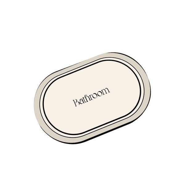 Krem kupaonska prostirka 60x100 cm Farbelle – Foutastic