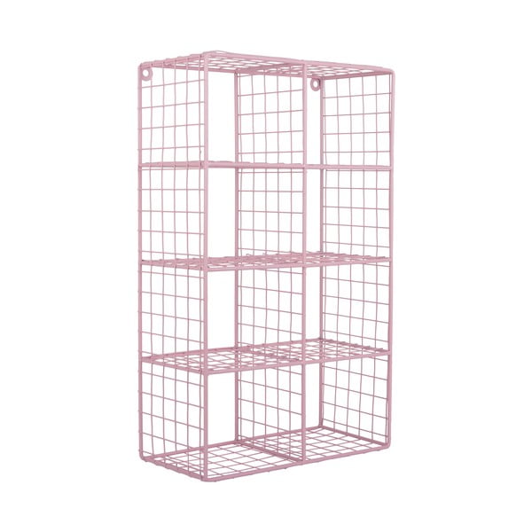 Svijetlo ružičasta željezna polica s više razina 30 cm Reja – PT LIVING-image-2