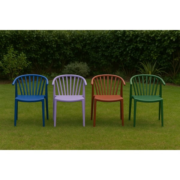 Plava vrtna stolica Bonami Essentials Capri-image-1