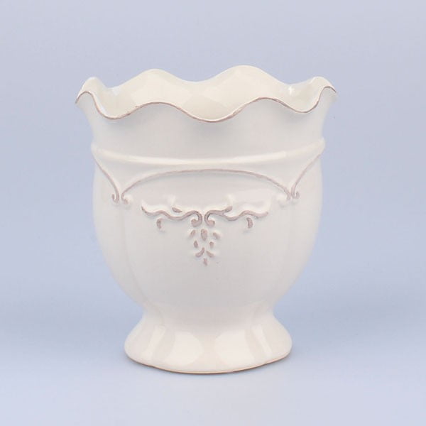 Vaza Antic bijela, 16x17 cm