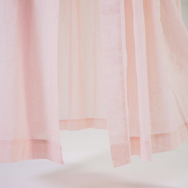 Blijedoružičasti pamučni baldahin Carelene - Kave Home-image-4