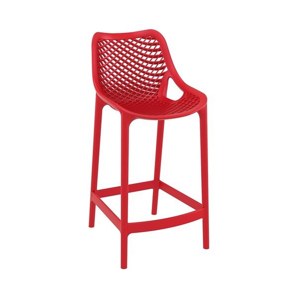 Set od 4 crvene barske stolice Resol Grid, visina 65 cm-image-1