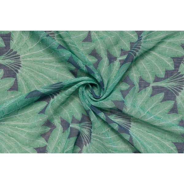 Zelena prozirna zavjesa 140x260 cm Mauritius – Mendola Fabrics-image-1