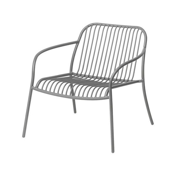 Siva metalna vrtna fotelja Yua Wire – Blomus