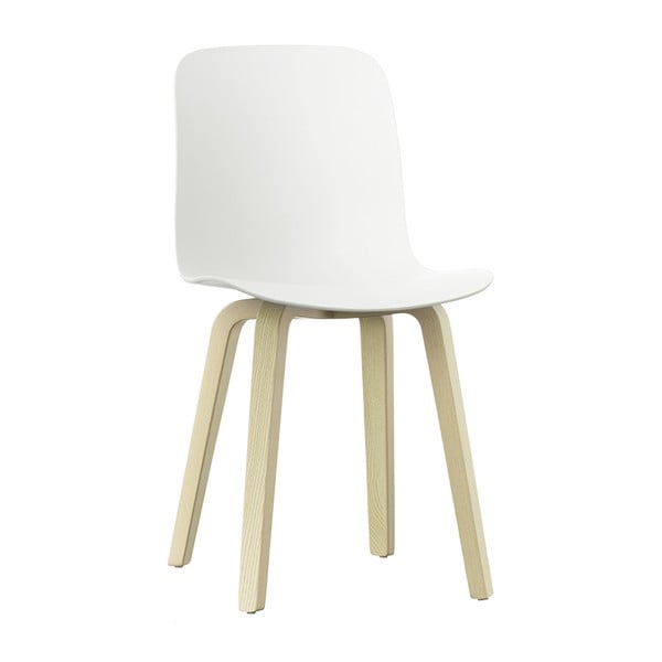 Bijela stolica za blagovanje s nogama od jasenovog drveta Magis Substance
