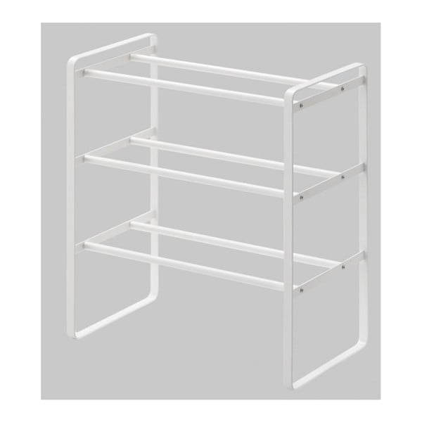 Bijele podesive police za cipele sa 3 etaže YAMAZAKI Maebashi-image-3