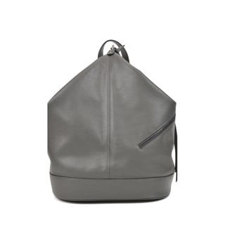 Sivi kožni ruksak Carla Ferreri Chic