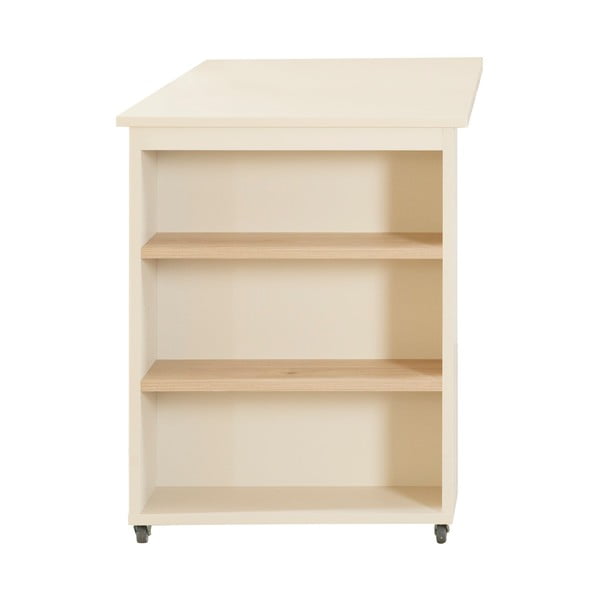 Bež podignuti dječji krevet s prostorom za odlaganje bez podnice 90x200 cm Studio – Roba-image-4