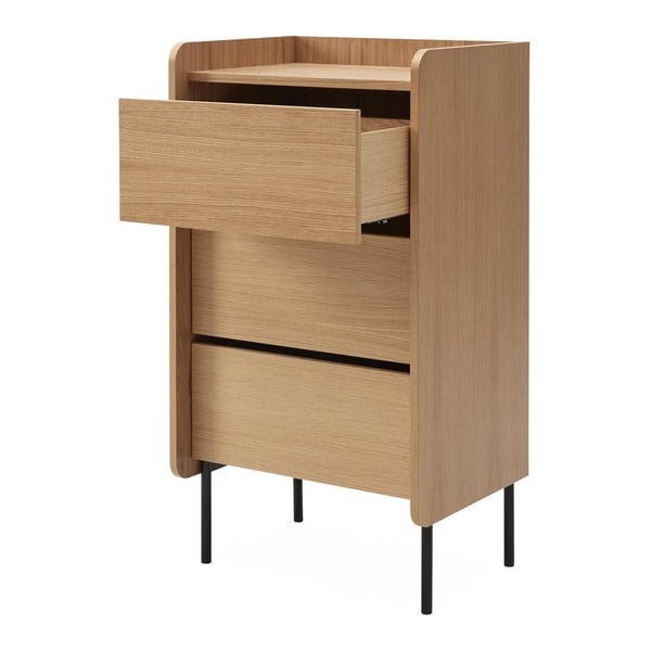 Visoka komoda u dekoru hrasta 60x108,5 cm Wrap - Bonami Selection-image-3