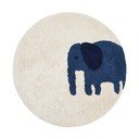 Periv/ručno rađen pamučan dječji tepih boje slonovače ø100 cm Tandani – Kave Home