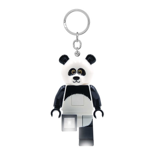 Crno-bijeli privjesak za ključeve sa svjetlom Iconic Panda – LEGO®