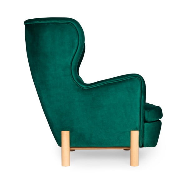 Tamnozelena fotelja SKANDICA Ingrid Green-image-1