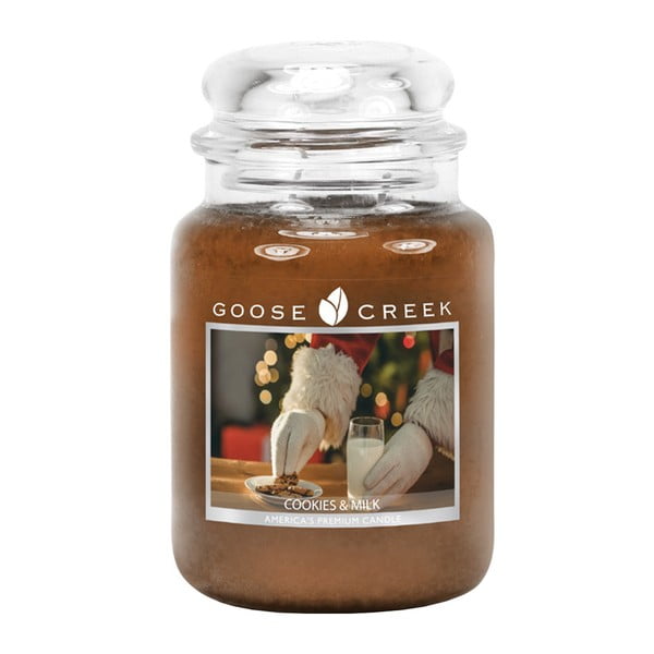 Mirisna svijeća u staklenoj posudi Goose Creek Cupcakes i mlijeko, gori 150 sati