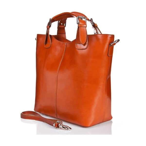 Kožna torba u boji konjaka Massimo Castelli Valeria-image-2