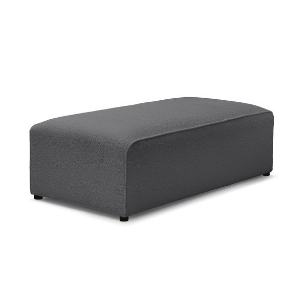 Tamno sivi modularni tabure od bouclé tkanine Megeve – Bobochic Paris
