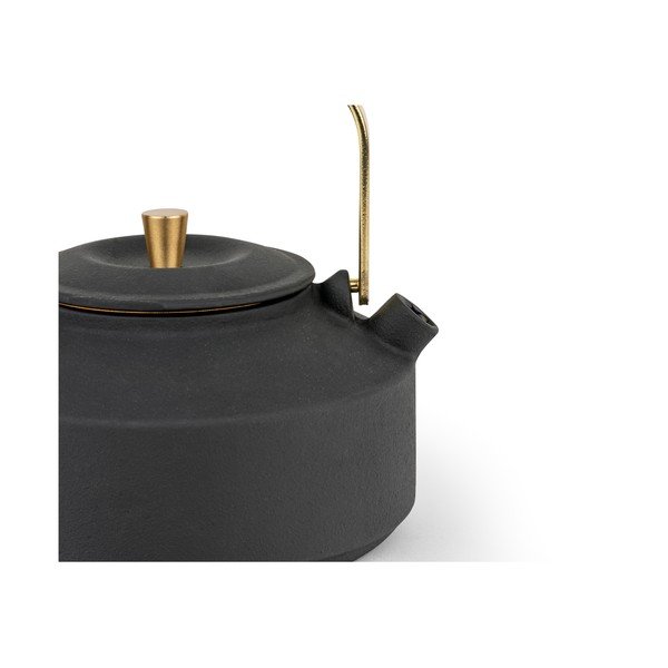 Crni čajnik od lijevanog željeza s cjedilom 1 l Shangdong – Bredemeijer-image-4