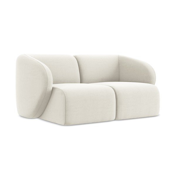 Bež baršunasti sofa 174 cm Lani – Makamii-image-1