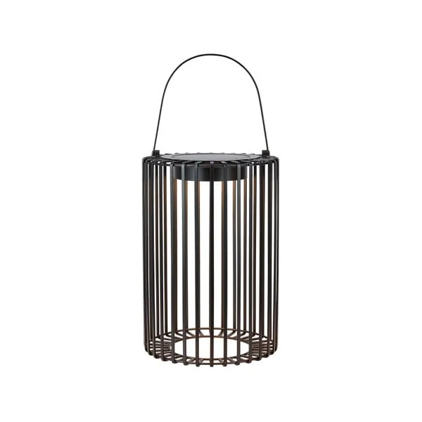 Crna LED lanterna sa solarnim panel/s USB za eksterijer (visina 54 cm) Cavia – Markslöjd-image-3