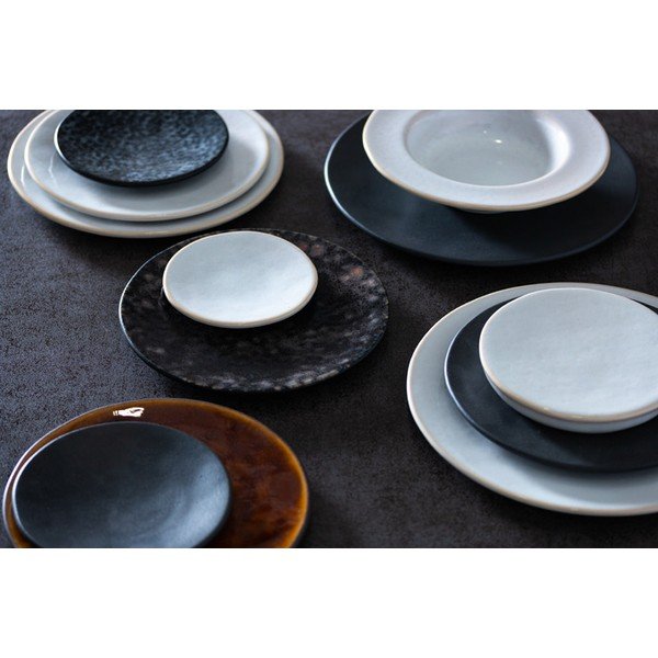 Sivi pladanj od kamenine Costa Nova Roda Iris, ⌀ 16 cm-image-1