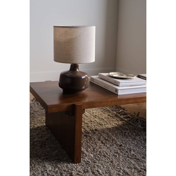 Smeđa/krem stolna lampa keramička (visina 29 cm) Laila – Jotex-image-2