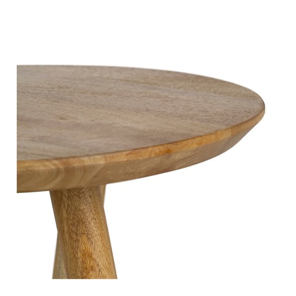 Okrugli pomoćni stol od masivnog manga ø 40 cm Mao – Ixia-image-4