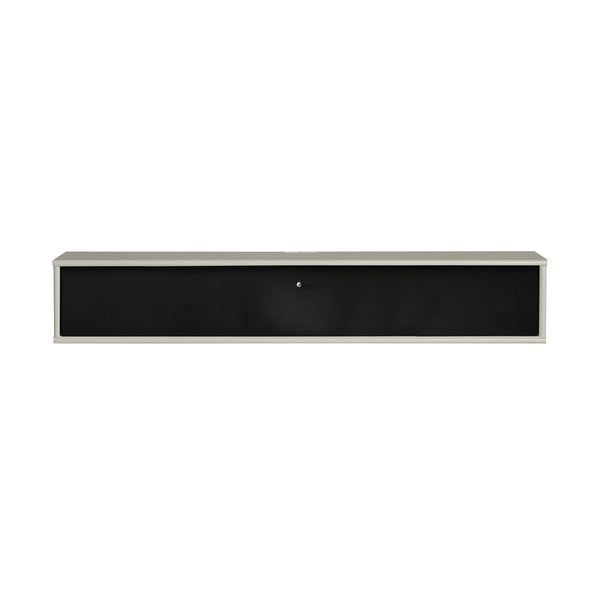 Crna/bež TV komoda 133x22 cm Mistral – Hammel Furniture