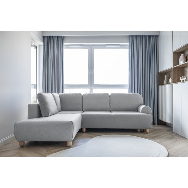 Svijetlo siva sklopiva kutna garnitura (lijevi kut) Bouncy Olli - Miuform-image-4