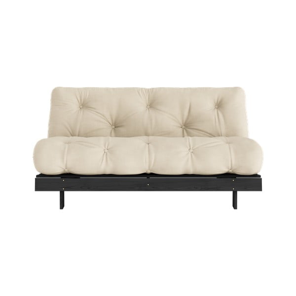 Bež sklopiva sofa 160 cm Roots Black Night – Karup Design-image-3