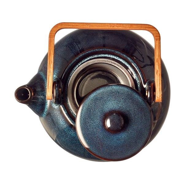 Tamno plavi keramički čajnik s cjedilom 1,2 l Gastro Blue – Bitz-image-3