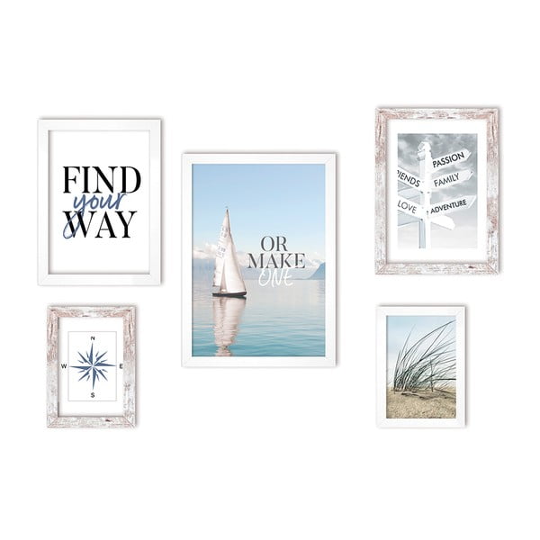 Okviri u setu od 5 kom 21x30 cm - Styler