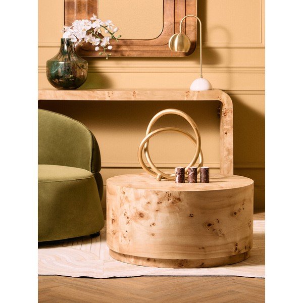 Okrugao stolić za kavu u prirodnoj boji ø 80 cm Mota – Premier Housewares-image-3