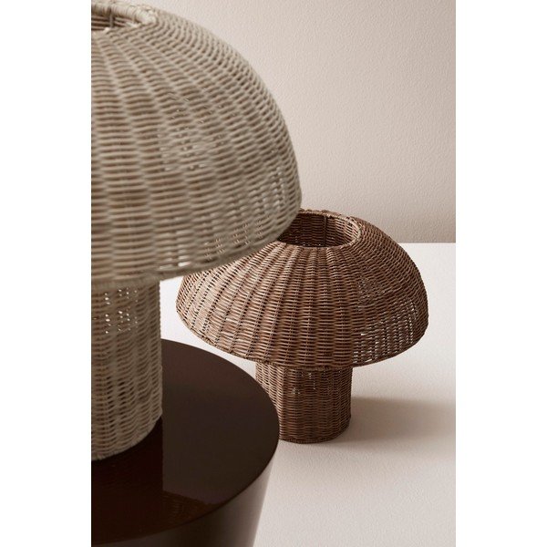 LED stolna lampa od ratana u prirodnoj boji sa sjenilom od ratana (visina 40 cm) Irele – Bizzotto-image-2