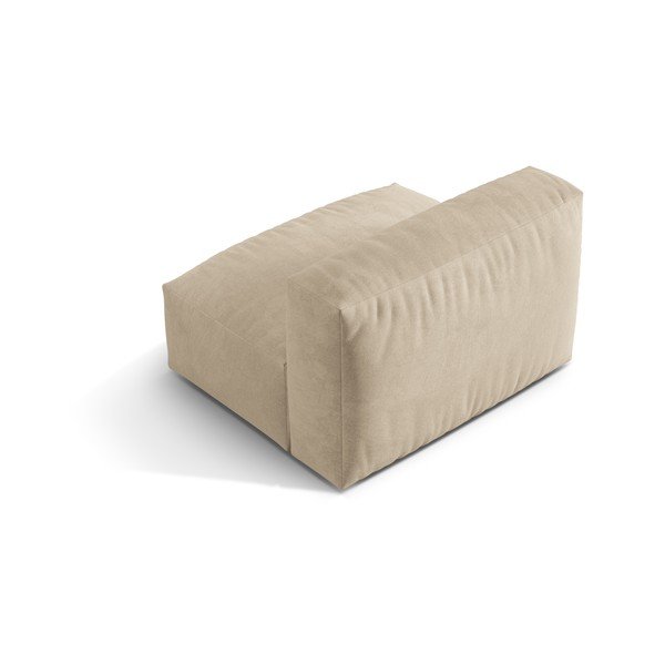 Bež baršunasti modularna sjedeća garnitura (srednji modul ) Martina – Micadoni -image-3