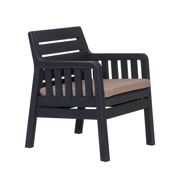 Antracitno siva vrtna garnitura za 2 osobe Lara – Floriane Garden-image-1