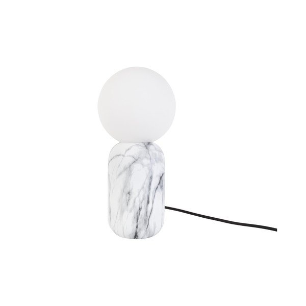 Bijela stolna lampa u mramornom dekoru Leitmotiv Gala, visina 32 cm-image-2