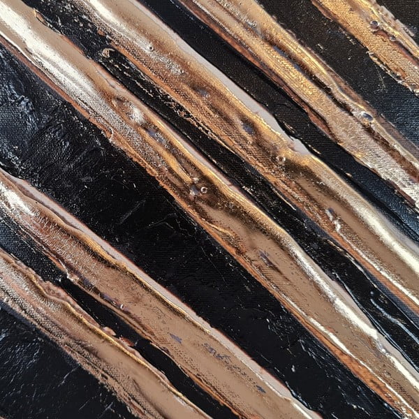 Ručno oslikana slika 70x70 cm Palm Leaf – Wallity-image-3