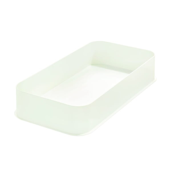 Bijela kutija za pohranu iDesign Eco, 21,3 x 43 cm