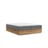Sivi/u prirodnoj boji boxspring krevet s prostorom za pohranu 180x200 cm Faro – Maison de Rêve