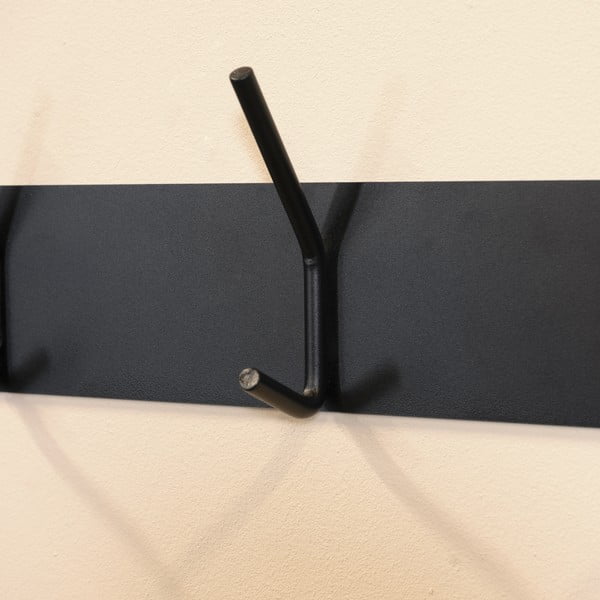 Crna metalna zidna vješalica 40 cm Fusion – Spinder Design-image-2