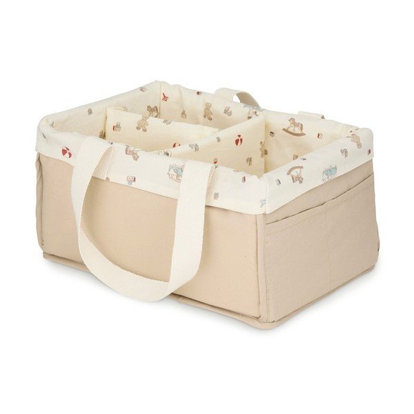Tekstilna dječja kutija za pohranu u prirodnoj boji 34x23x17 cm Vintage Toys – Cam Cam Copenhagen