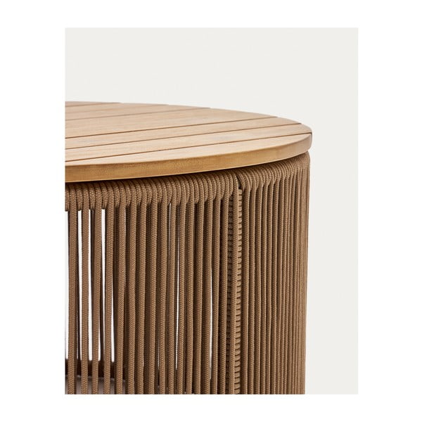 Okrugli vrtni stol s pločom stola od bagrema ø 70 cm Dandara – Kave Home-image-4