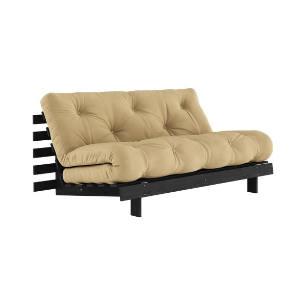 Senf žuta sklopiva sofa 160 cm Roots Black Night – Karup Design