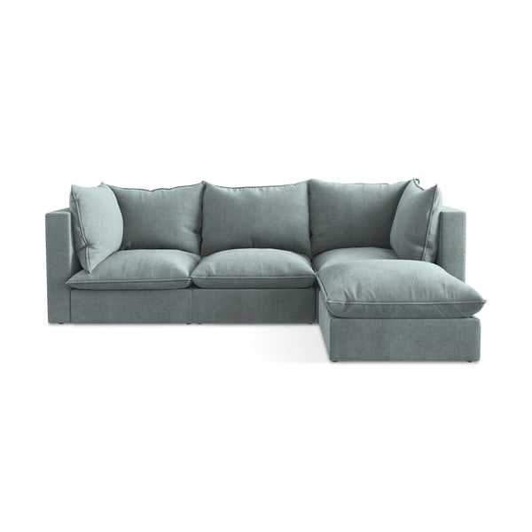 Plava kutna garnitura (s desnim kutom/s ležaljkom) Manao – Makamii