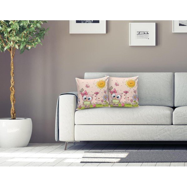 Dječji jastuk 43x43 cm Pink Owl – Mila Home-image-1