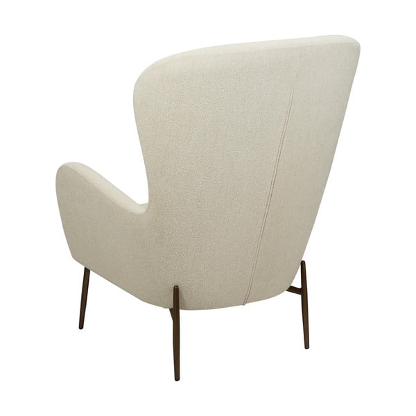 Krem fotelja od bouclé tkanine Glam – DAN-FORM Denmark-image-4