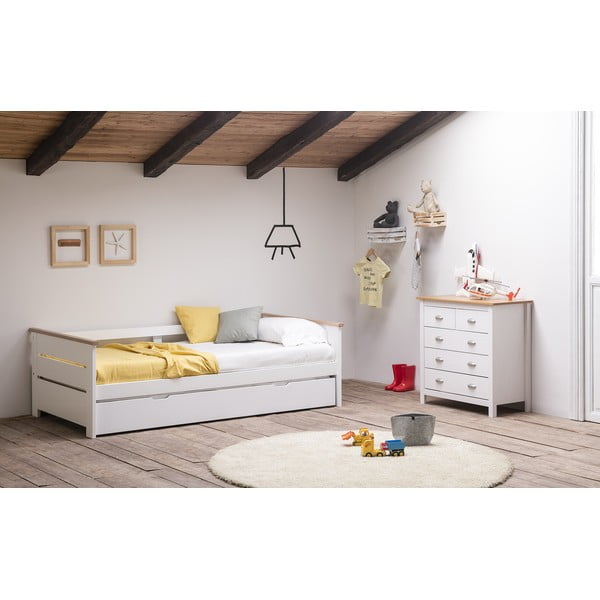 Bijeli proširivi krevet Marckeric Lola, 90 x 190 cm-image-1